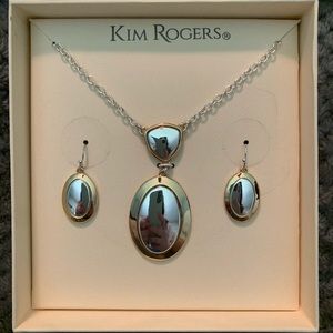 Kim Rogers Silver/Gold Jewelry set
